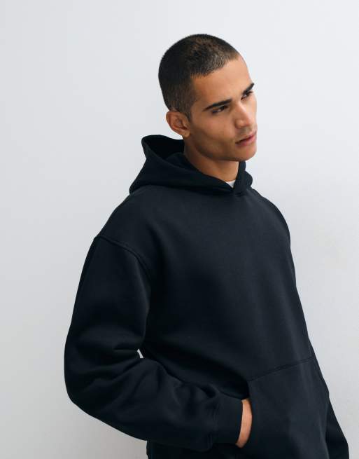 ASOS DESIGN Essentials oversized hoodie in black, 2 of 5
