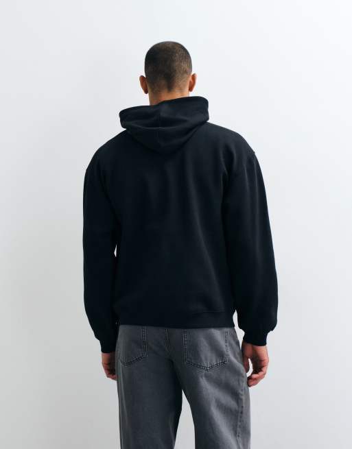 ASOS DESIGN Essentials oversized hoodie in black, 5 of 5