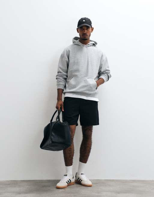 ASOS DESIGN essentials oversized hoodie in grey marl, 2 of 5