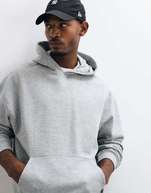 ASOS DESIGN Essentials oversized hoodie in heather gray, 4 of 5