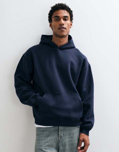 ASOS DESIGN essentials oversized hoodie in navy - view 1