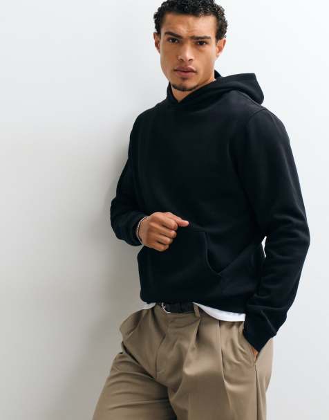 ASOS DESIGN essentials oversized huvtröja i svart - view 1