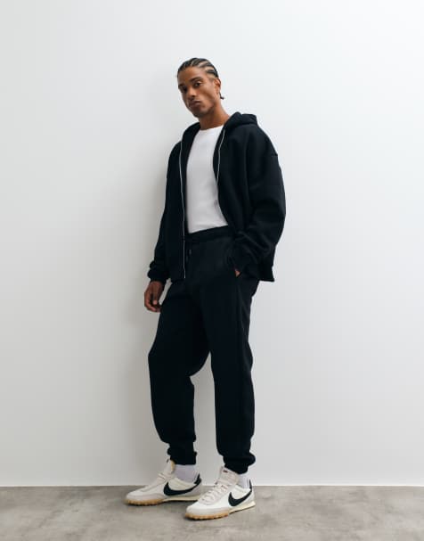ASOS DESIGN essentials oversized jogger in black - view 1
