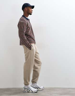 Asos Design Essentials Oversized Joggers-neutral In Neutral