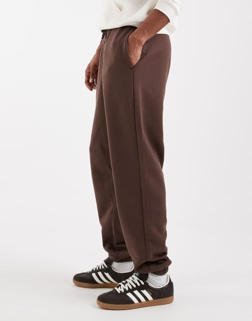 ASOS DESIGN - Essentials - Oversized joggingbroek in bruin , 3 van 5