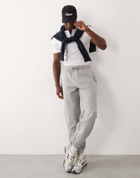 ASOS DESIGN - Essentials - Oversized joggingbroek in gemêleerd grijs - view 1