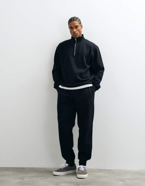 ASOS DESIGN essentials oversized joggingbukser i sort - view 1