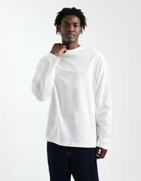 ASOS DESIGN Essentials oversized long sleeve t-shirt in cream