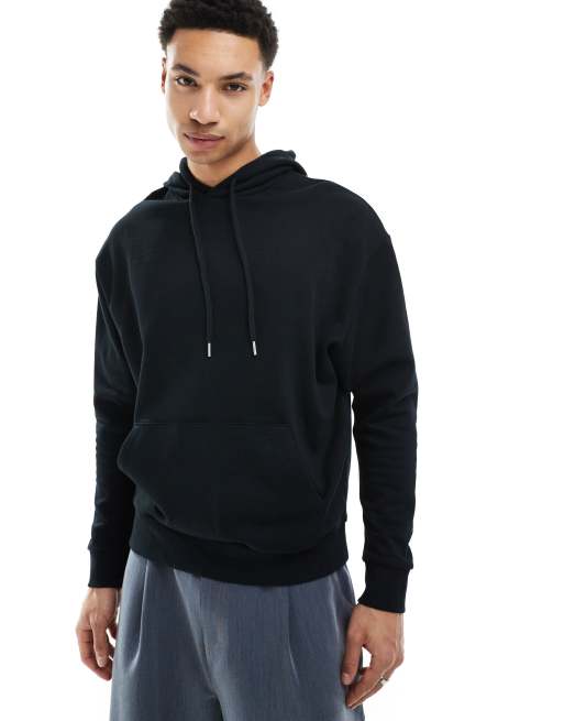 ASOS DESIGN - Essentials - Oversized og sort hættetrøje