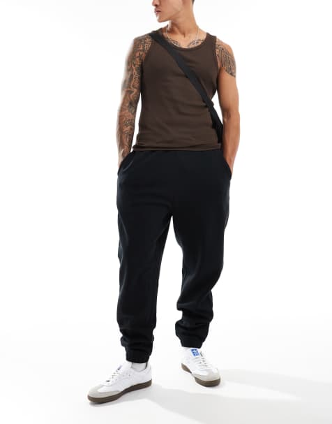 ASOS DESIGN - Essentials - Oversized sorte joggingbukser - view 1