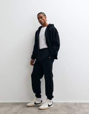 Asos Design Essentials Oversized Sweatpants In Black