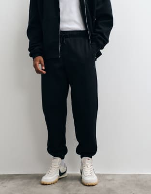 Asos Design Essentials Oversized Sweatpants In Black