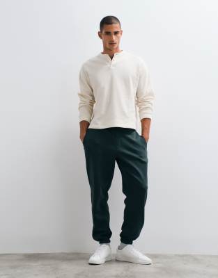 Asos Design Essentials Oversized Sweatpants In Green