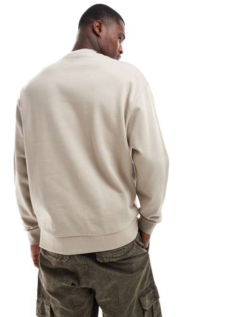 ASOS DESIGN - Essentials - Oversized sweatshirt in beige , 4 van 4