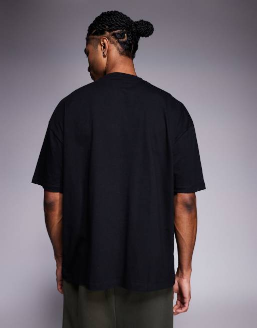 ASOS DESIGN essentials oversized T-shirt in black, 3 of 5