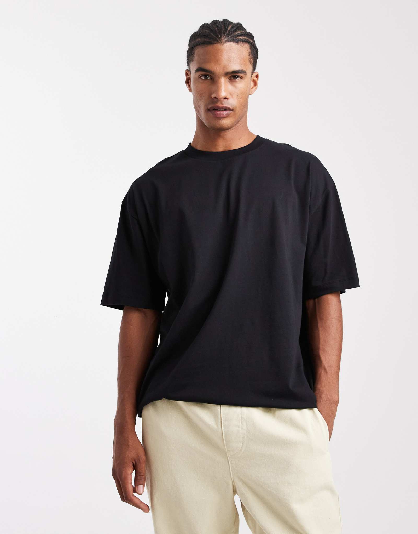 Футболка оверсайз ASOS DESIGN essentials черного цвета