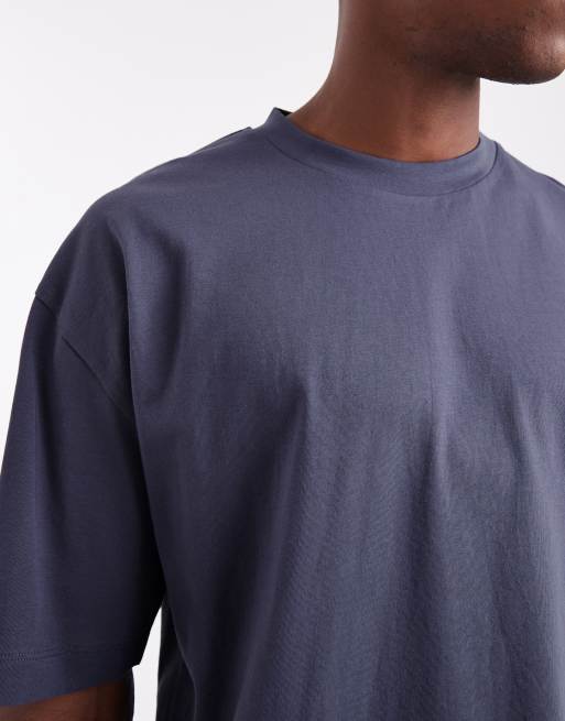 ASOS DESIGN Essentials oversized t-shirt in blue, 5 of 5
