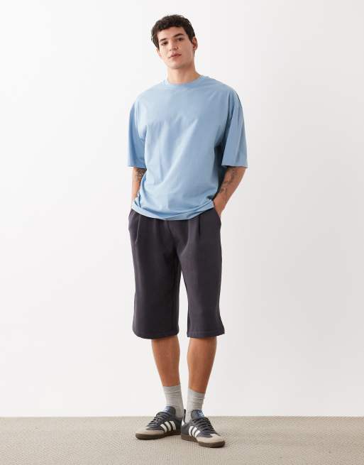 ASOS DESIGN Essentials oversized t-shirt in blue, 3 of 5