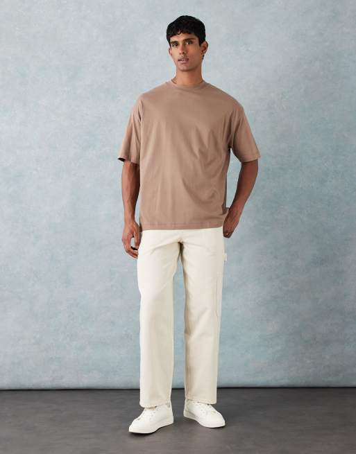 ASOS DESIGN Essentials oversized t-shirt in brown  , 2 of 5