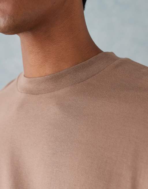 ASOS DESIGN Essentials oversized t-shirt in brown  , 5 of 5