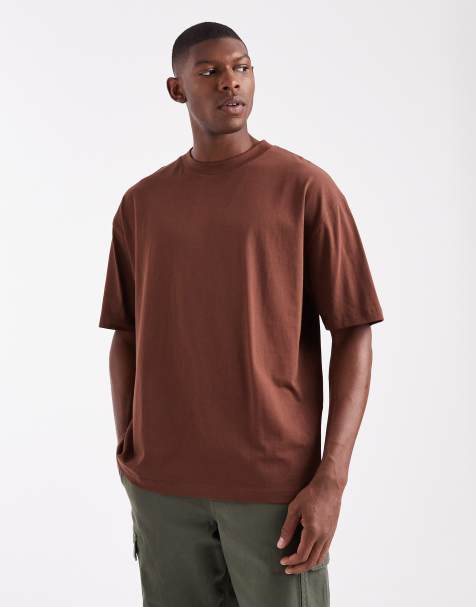 ASOS DESIGN Essentials oversized t-shirt in brown - view 1