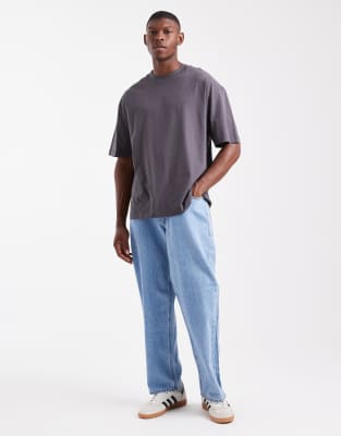 Asos Design Essentials Oversized T-shirt In Gray