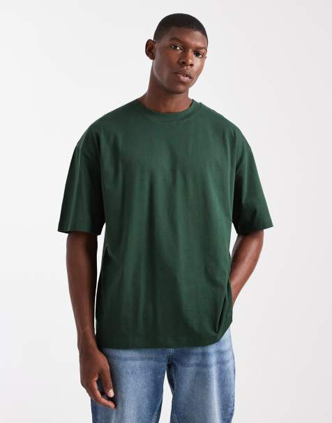 ASOS DESIGN Essentials oversized t-shirt in dark green - view 1
