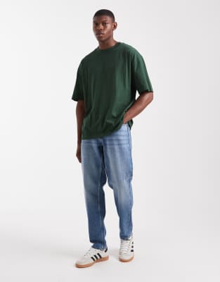 Asos Design Essentials Oversized T-shirt In Green
