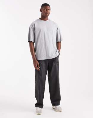 Asos Design Essentials Oversized T-shirt In Gray