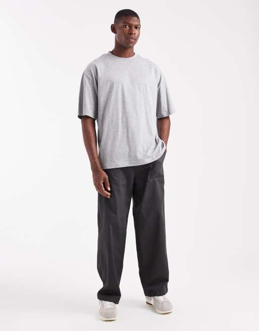 ASOS DESIGN essentials oversized T-shirt in gray heather, 2 of 5