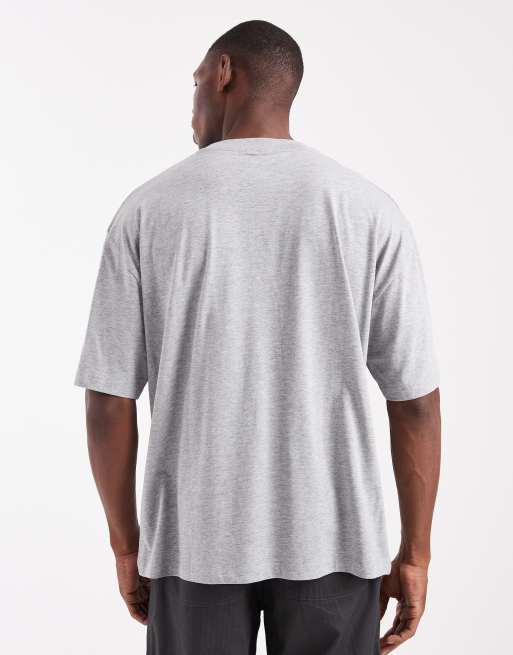 ASOS DESIGN essentials oversized T-shirt in gray heather, 3 of 5