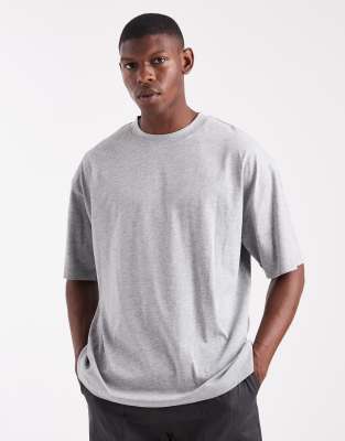 Asos Design Essentials Oversized T-shirt In Gray