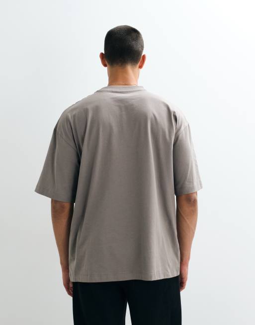 ASOS DESIGN essentials oversized T-shirt in gray, 5 of 5