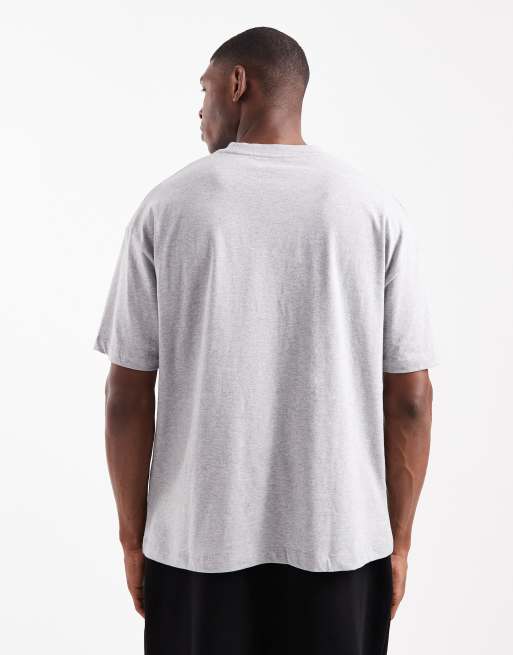 ASOS DESIGN Essentials oversized t-shirt in grey marl, 3 of 5