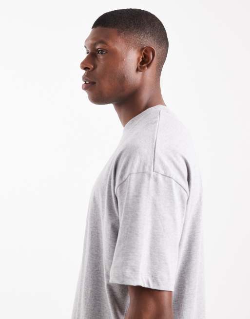 ASOS DESIGN Essentials oversized t-shirt in grey marl, 4 of 5