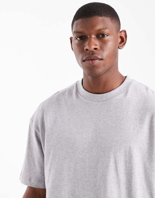 ASOS DESIGN Essentials oversized t-shirt in grey marl, 5 of 5
