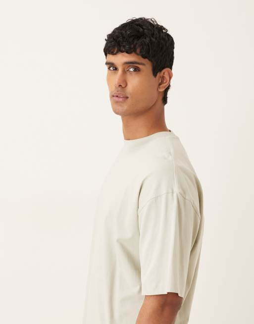 ASOS DESIGN Essentials oversized t-shirt in grey, 3 of 5