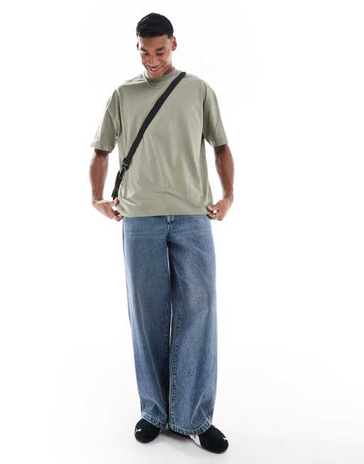 ASOS DESIGN essentials oversized T-shirt in khaki, 5 of 5