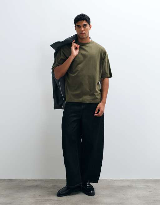 ASOS DESIGN Essentials oversized t-shirt in khaki, 4 of 5