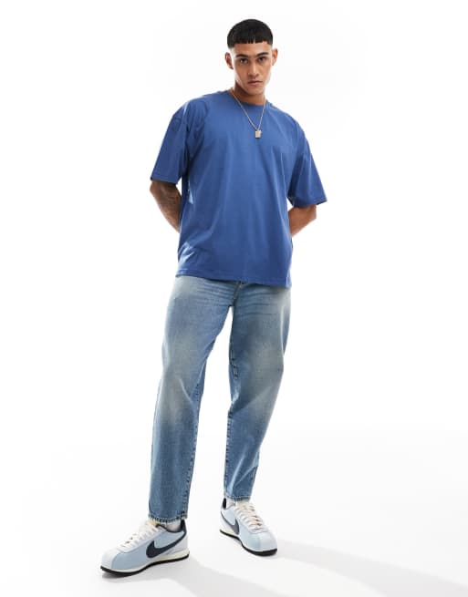 ASOS DESIGN - Essentials - Oversized T-shirt in marineblauw