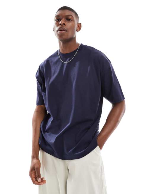 ASOS DESIGN - Essentials - Oversized T-shirt in marineblauw