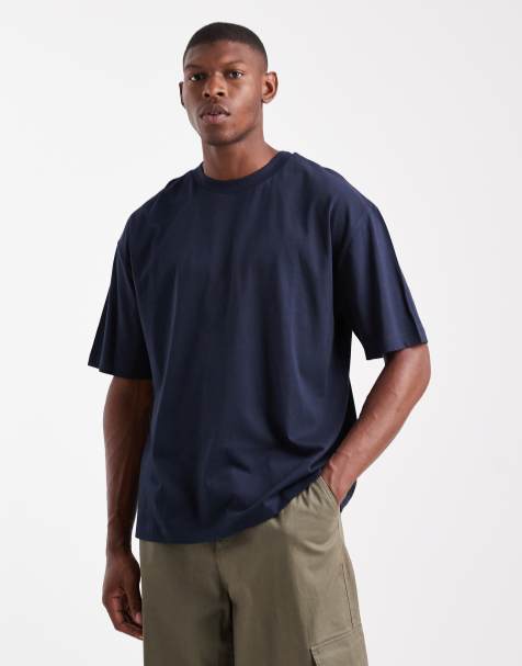ASOS DESIGN Essentials oversized t-shirt in navy - view 1