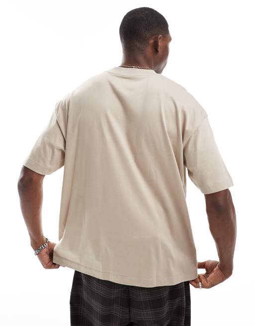 ASOS DESIGN essentials oversized T-shirt in stone, 2 of 4