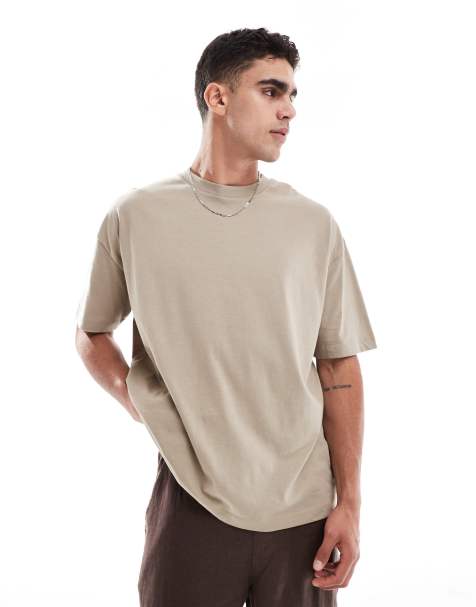 ASOS DESIGN essentials oversized t-shirt in stone     - view 1