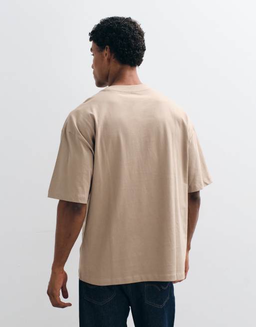 ASOS DESIGN Essentials oversized T-shirt in  stone, 4 of 5