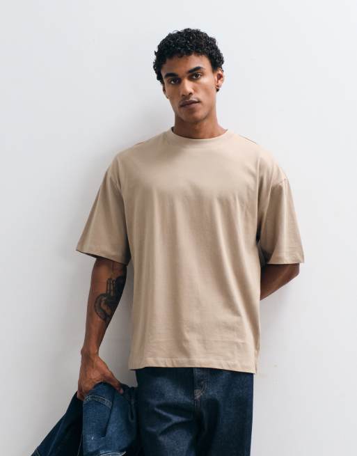 ASOS DESIGN Essentials oversized T-shirt in  stone, 5 of 5