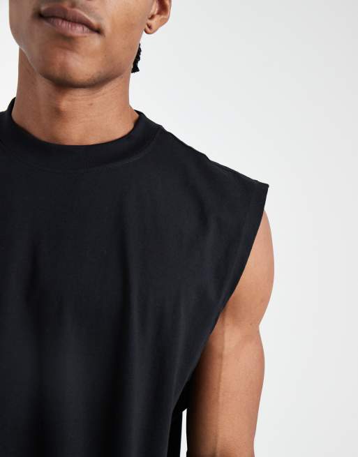 ASOS Design Essentials oversized tank 2 pack in black, 5 of 5