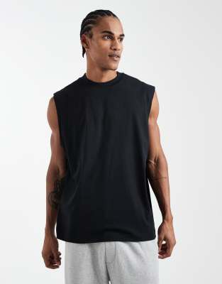 Asos Design Essentials Oversized Tank In Multi