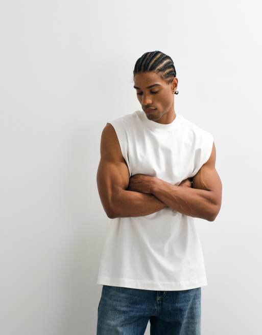 ASOS DESIGN Essentials oversized tank in coconut milk, 5 of 5