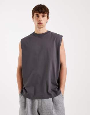 Asos Design Essentials Oversized Tank Top In Purple